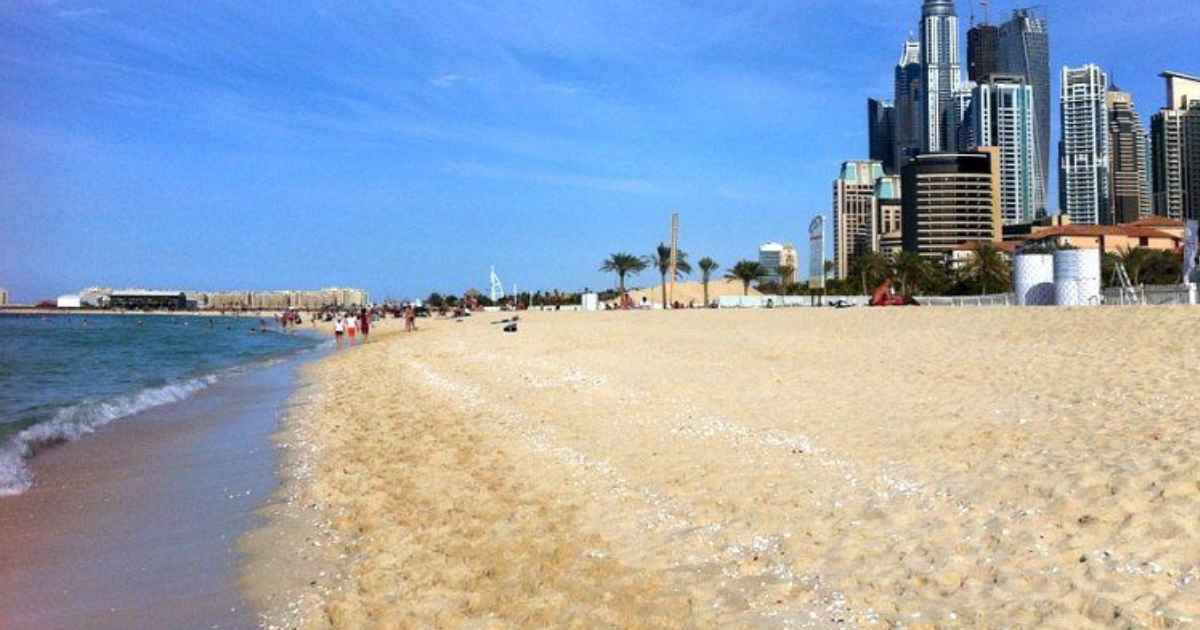 Jumeirah Open Beach in Dubai for tourists and locals