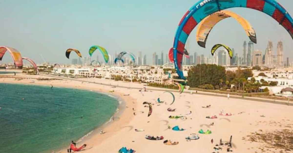 Kite Beach in Dubai for tourists and locals